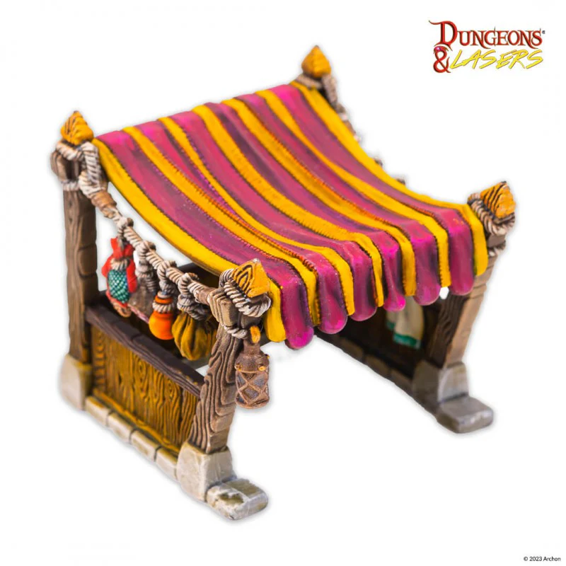Archon Studio Dungeons & Lasers: Market Stalls 16-Piece Set - Image 4