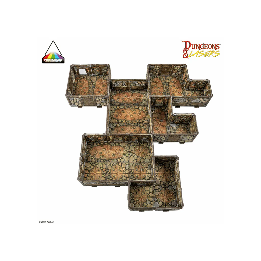 Archon Studio Dungeons & Lasers: PrismaCast Pre-Painted Abandoned Mines Terrain - Image 2