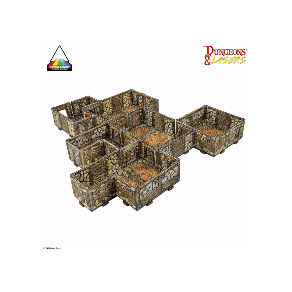 Archon Studio Dungeons & Lasers: PrismaCast Pre-Painted Abandoned Mines Terrain - Image 3