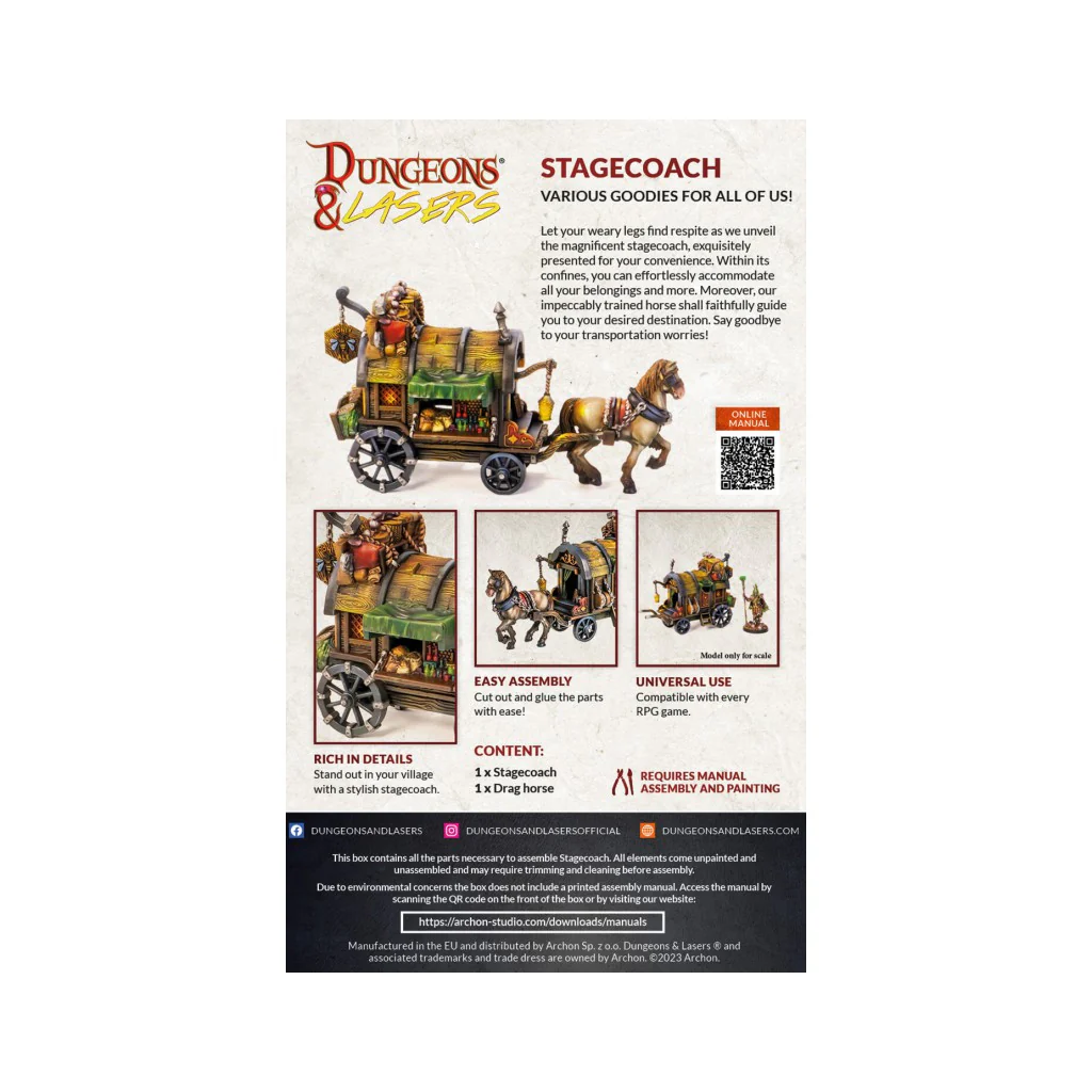 Archon Studio Dungeons & Lasers: Stagecoach Miniature - Image 5