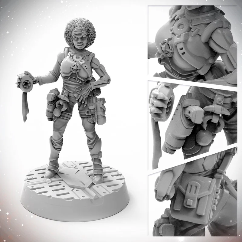 Archon Studio Starfinder Masterclass Luwazi Elsebo Miniature (PSF0012) - Image 4
