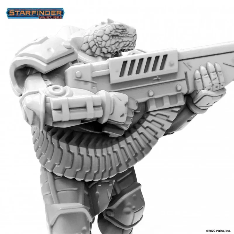 Archon Studio Starfinder Masterclass Vesk Free Captain Miniature (PSF0022) - Image 2