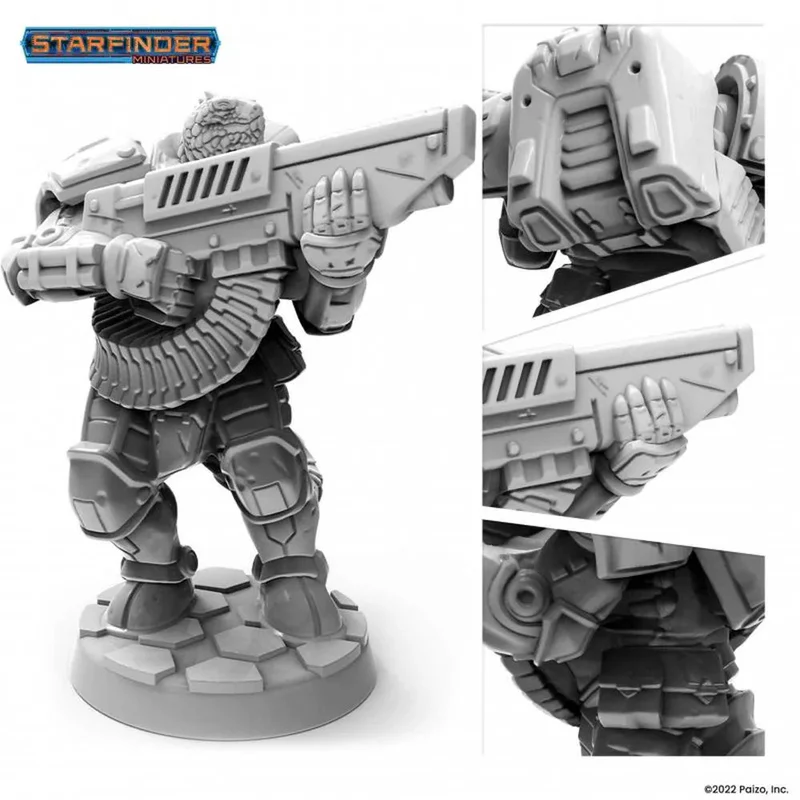 Archon Studio Starfinder Masterclass Vesk Free Captain Miniature (PSF0022) - Image 3