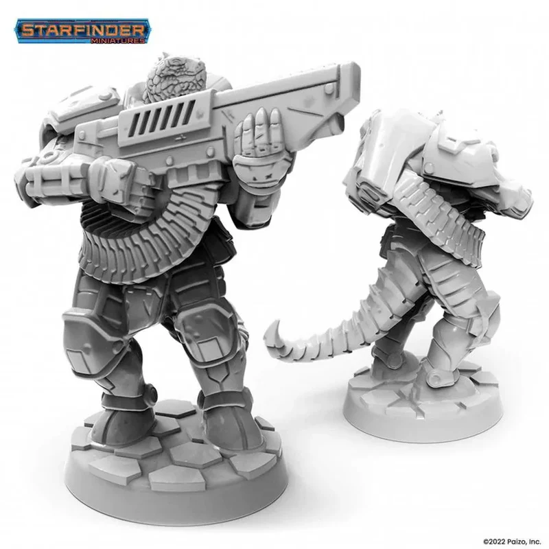 Archon Studio Starfinder Masterclass Vesk Free Captain Miniature (PSF0022) - Image 4