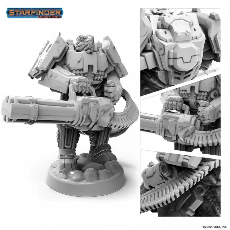 Archon Studio Starfinder Masterclass Vesk Mercenary Miniature (PSF0021) - Image 3