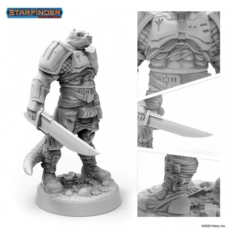 Archon Studio Starfinder Masterclass Vesk Solarian Miniature (PSF0025) - Image 3