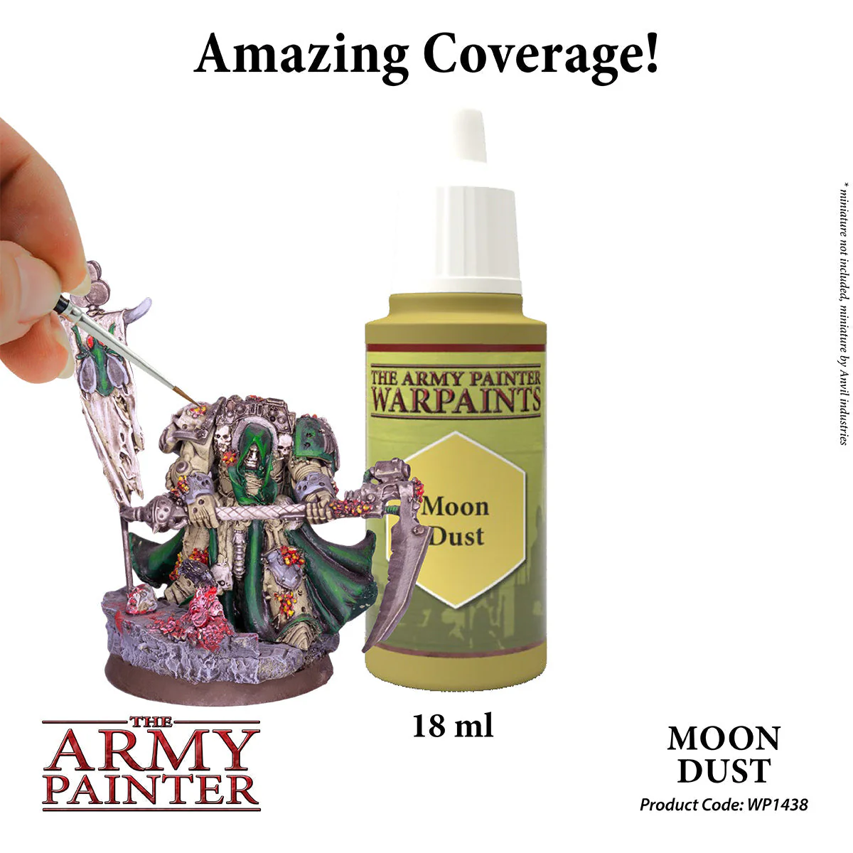 Army Painter WarPaint: Acrylic Paint 18ml - Moon Dust - Image 2
