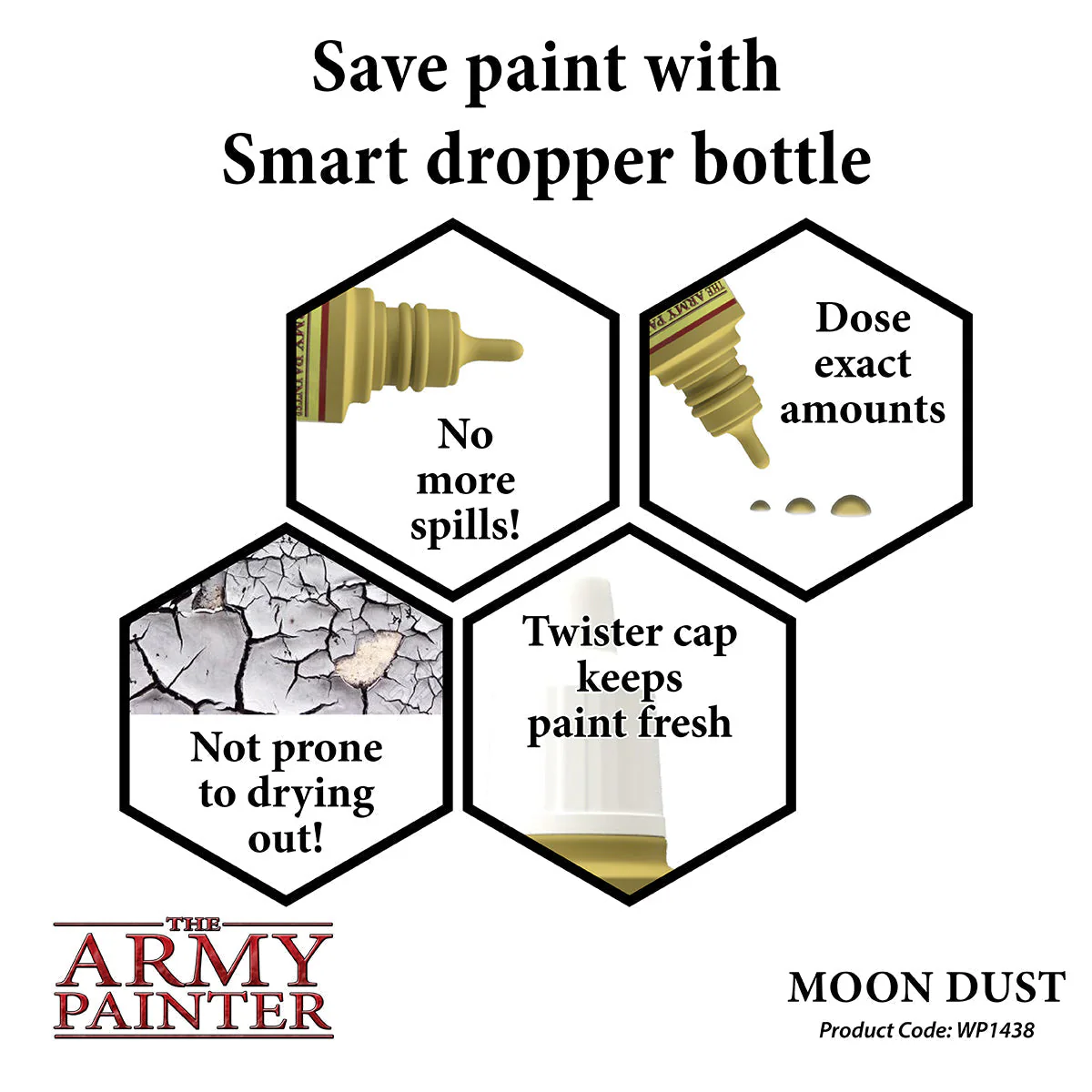 Army Painter WarPaint: Acrylic Paint 18ml - Moon Dust - Image 3
