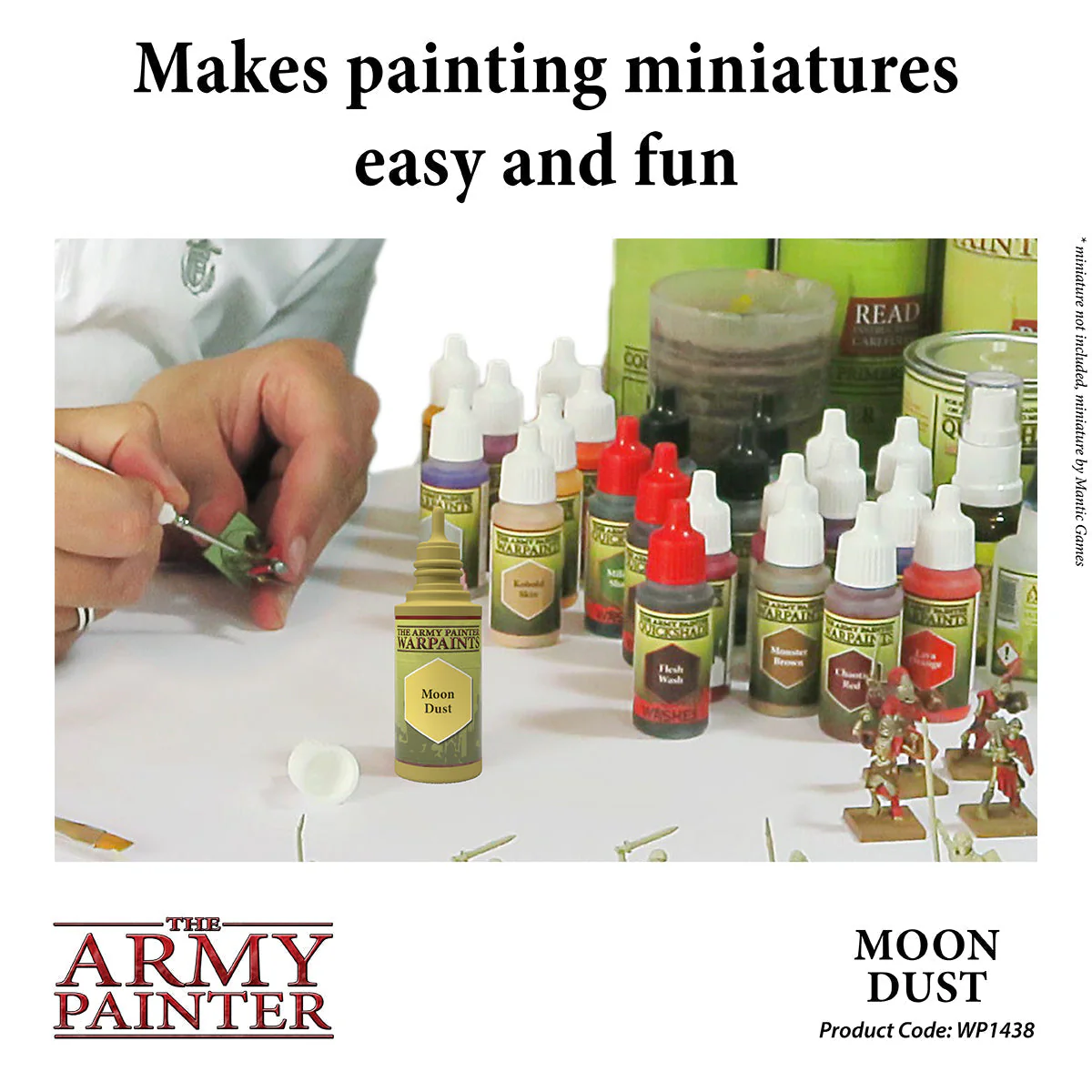 Army Painter WarPaint: Acrylic Paint 18ml - Moon Dust - Image 4