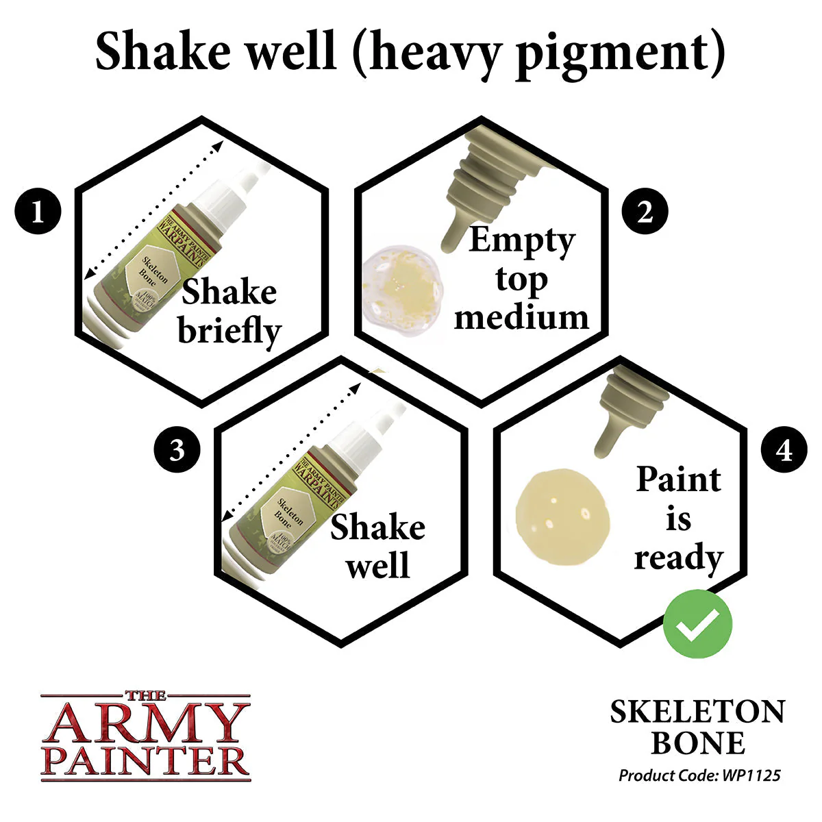 Army Painter WarPaint: Acrylic Paint 18ml - Skeleton Bone - Image 5