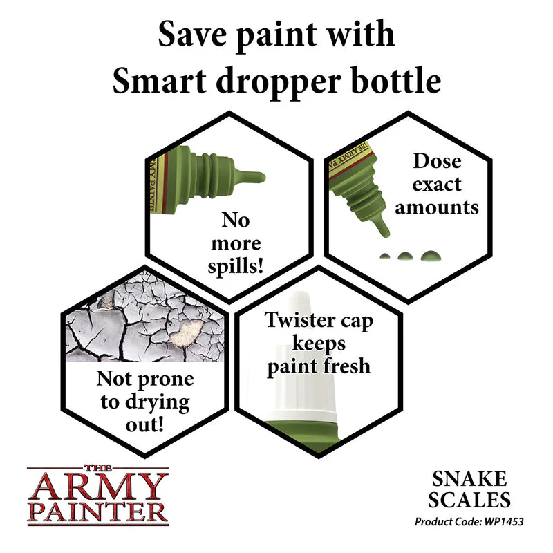 Army Painter Warpaints Acrylic Paint 18ml - Snake Scales - Image 2
