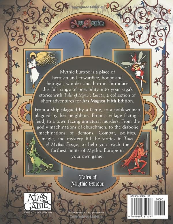 Atlas Games Ars Magica Fifth Edition RPG - Tales of Mythic Europe Sourcebook - Image 2