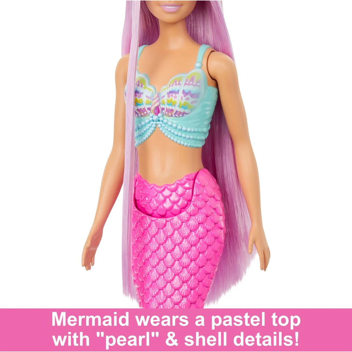 Barbie New Long Hair Fantasy Mermaid Doll and Accessories - Image 4