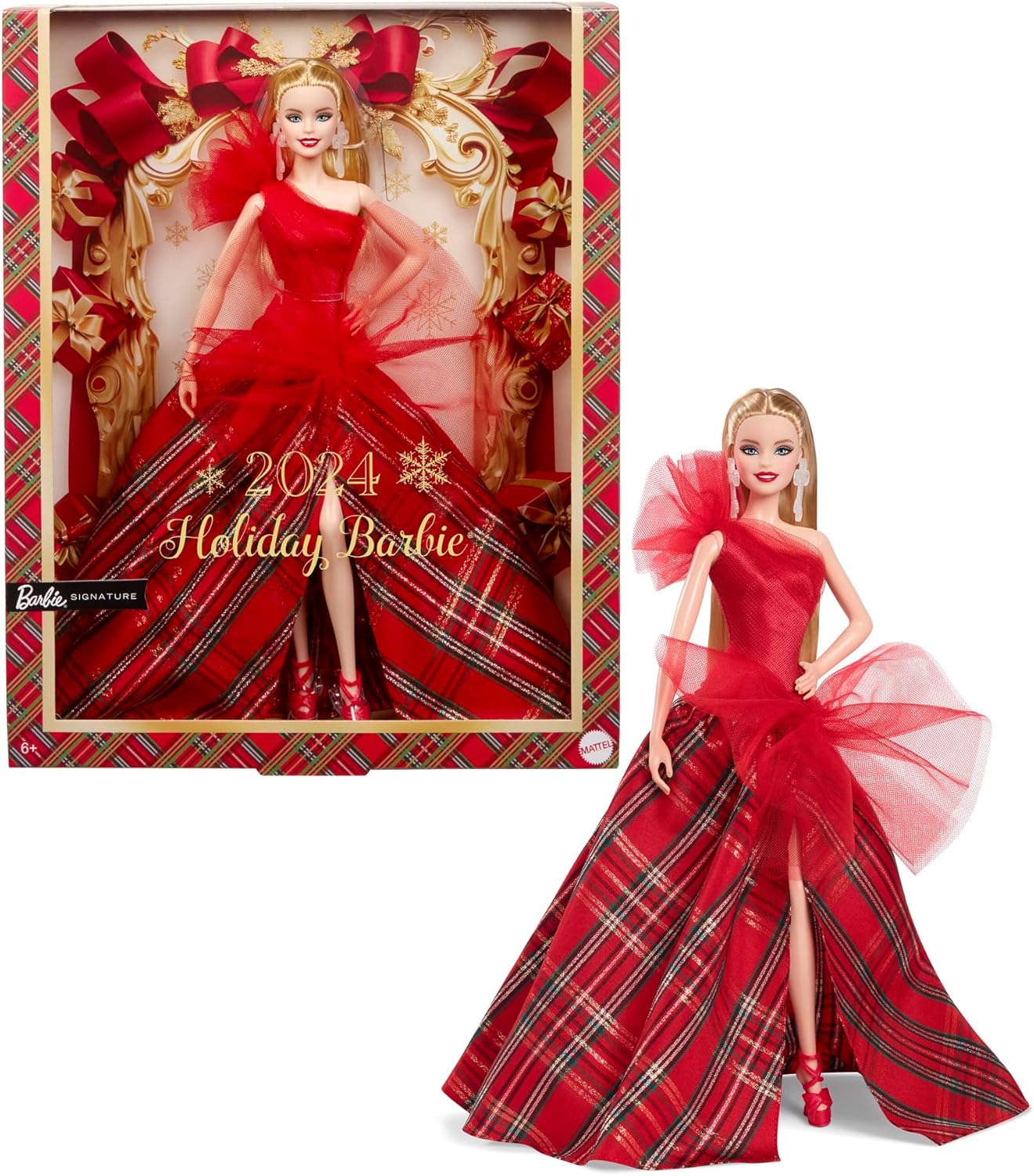 Barbie Signature Holiday Doll with Blonde Hair - Image 2