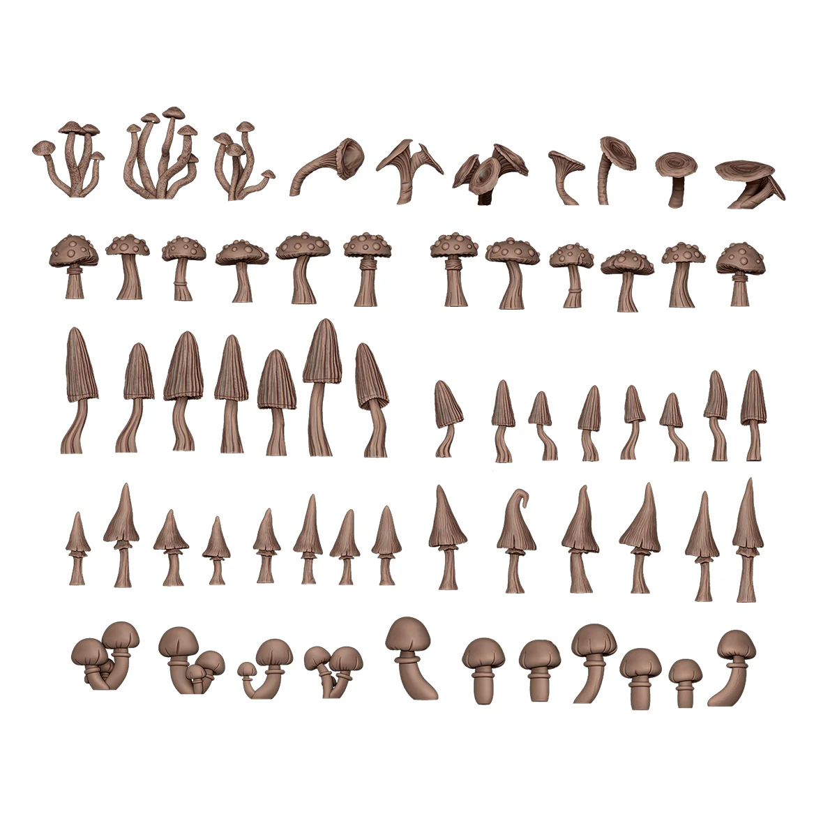 Basing Bits - Forest Mushrooms (63 Pieces) - Image 2