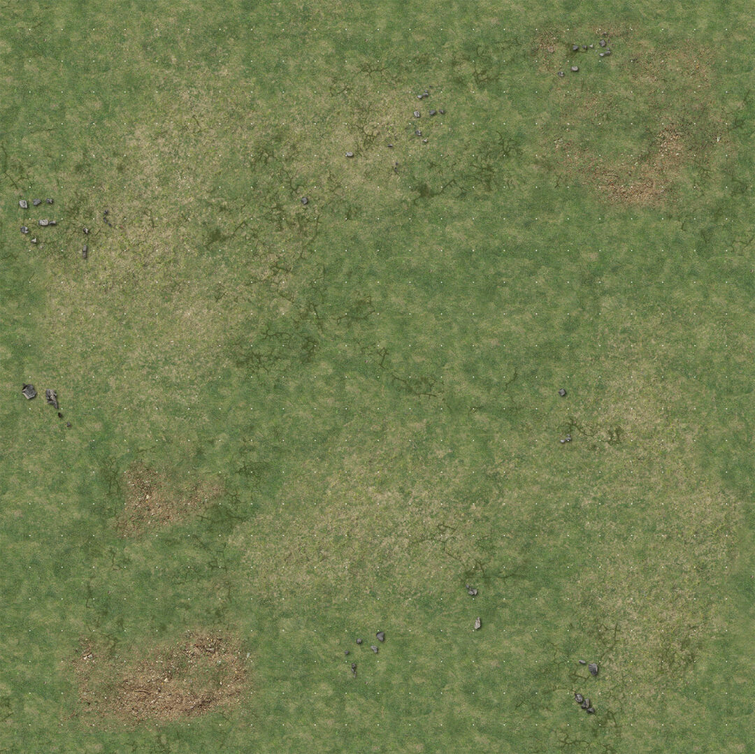 Battle Systems Fantasy Dungeon Gaming Mat with Grid 2-Feet x 2-Feet - Grassy Fields - Image 2