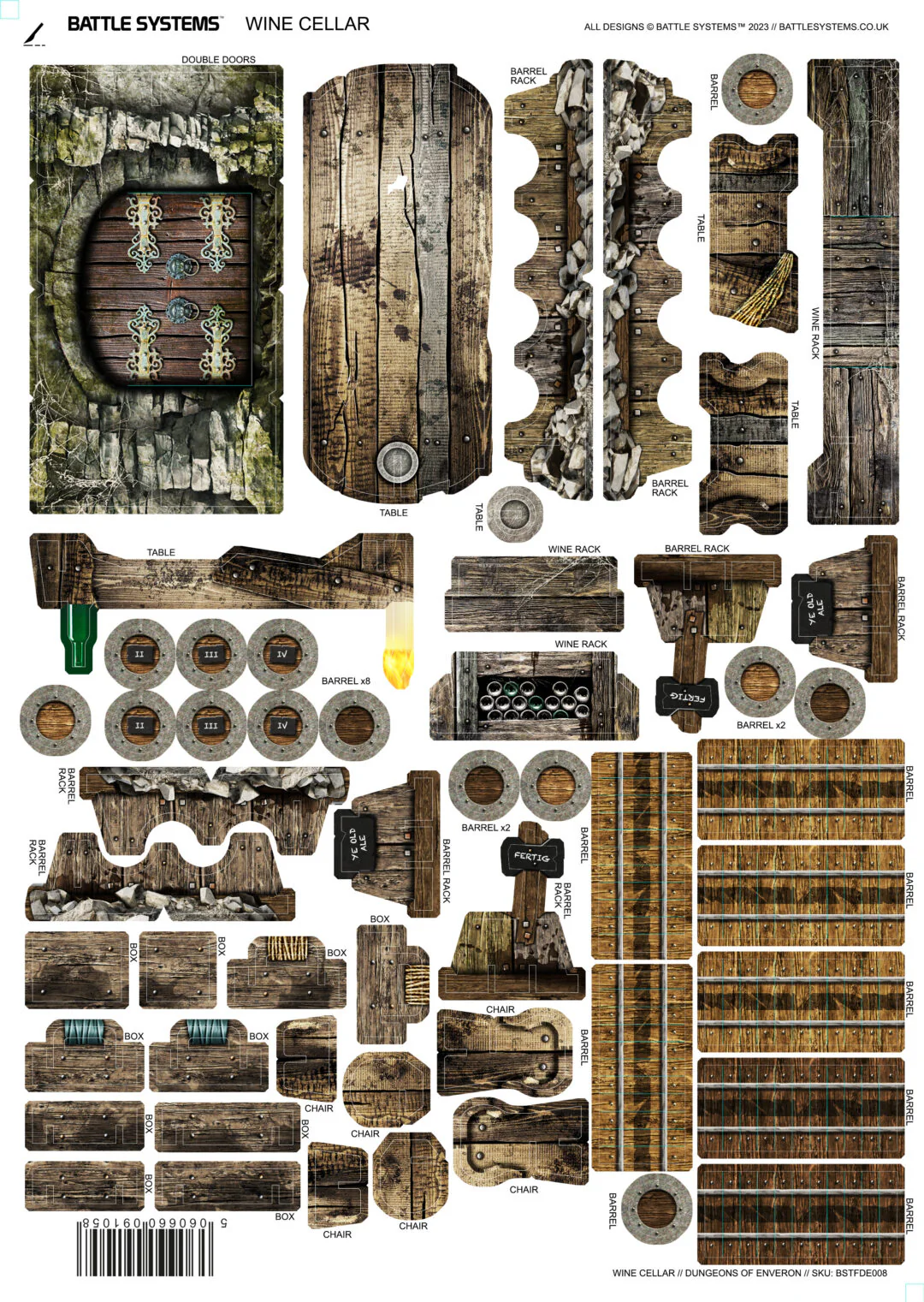 Battle Systems Fantasy Dungeon Terrain - Wine Cellar - Image 3
