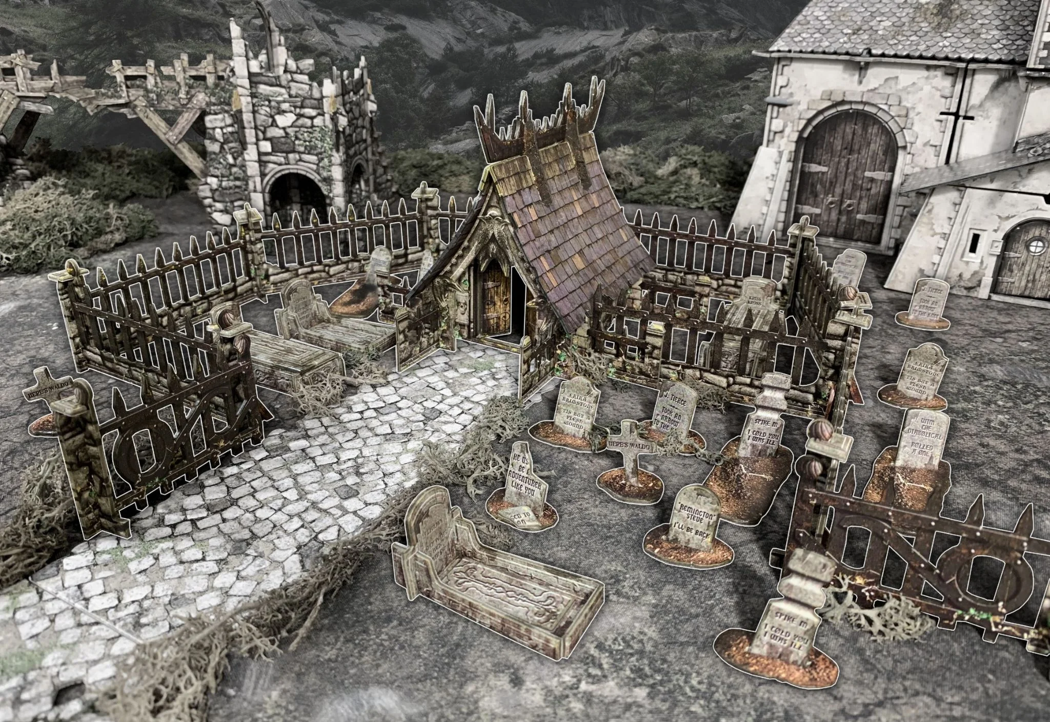 Battle Systems Fantasy Wargames Terrain - Graveyard