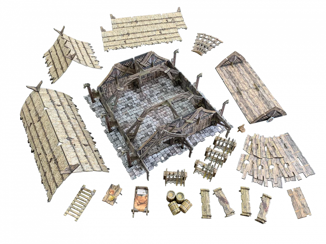 Battle Systems Fantasy Wargames Terrain - Mead Hall - Image 2