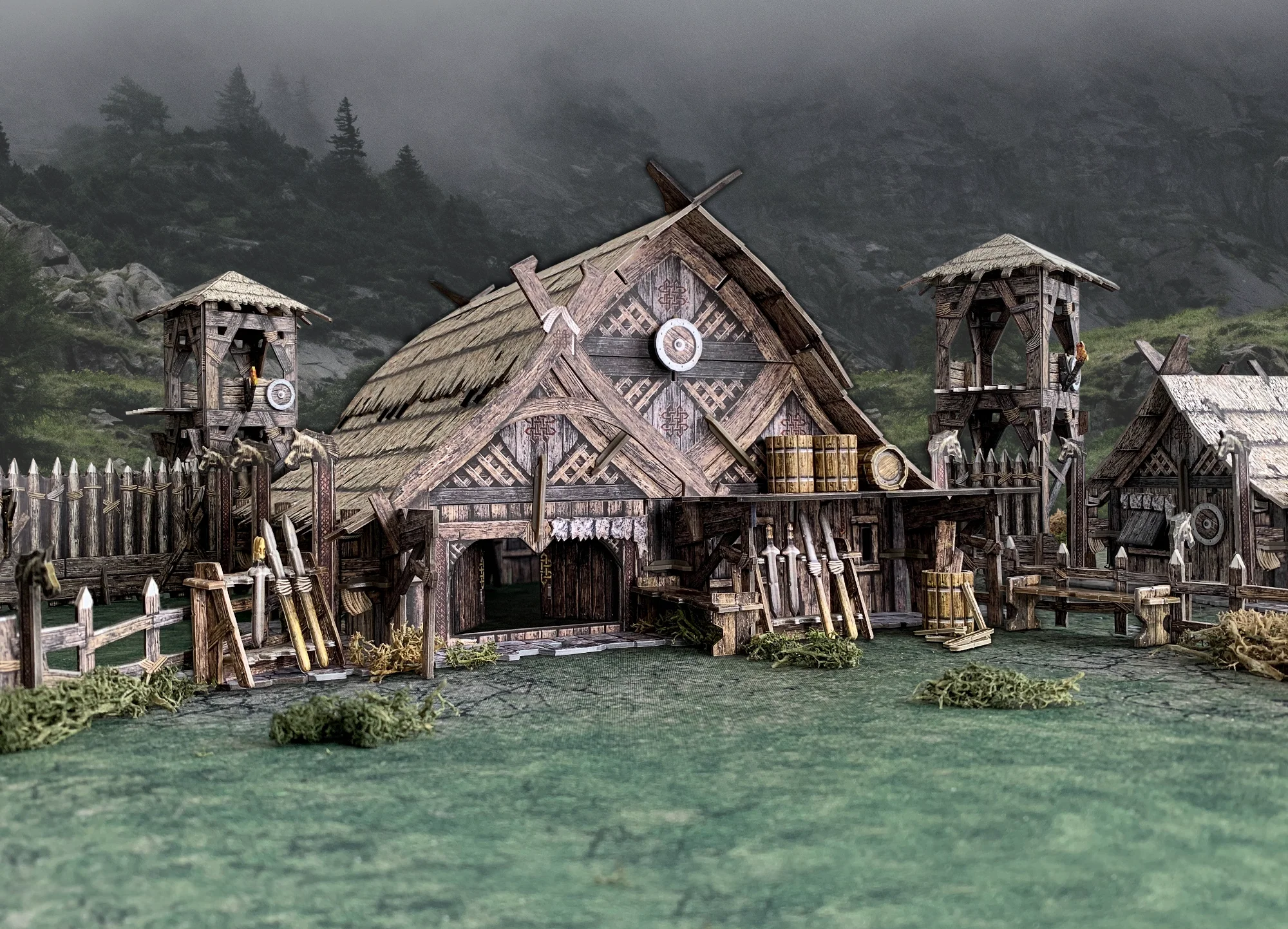 Battle Systems Fantasy Wargames Terrain - Mead Hall - Image 3