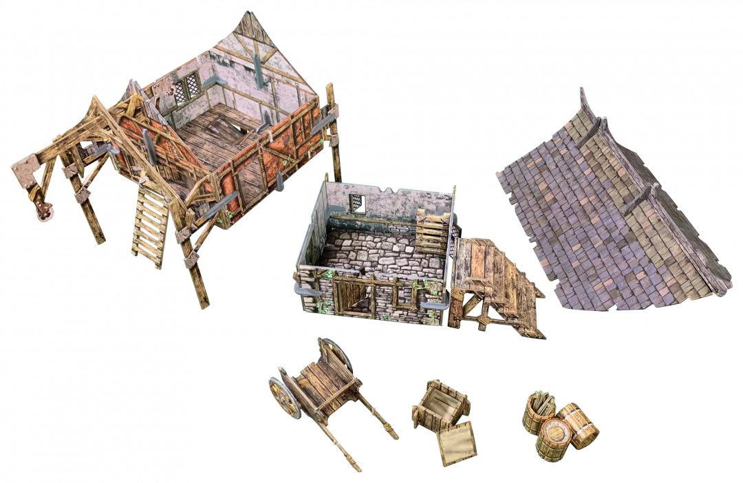 Battle Systems Fantasy Wargames Terrain - Storage Barn - Image 2
