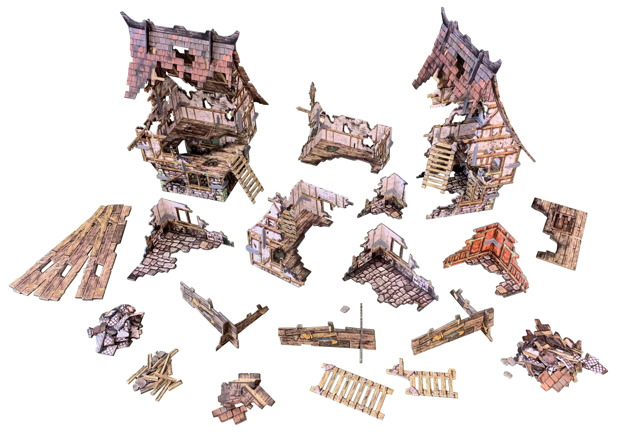 Battle Systems Fantasy Wargames Terrain - Village Ruins - Image 2