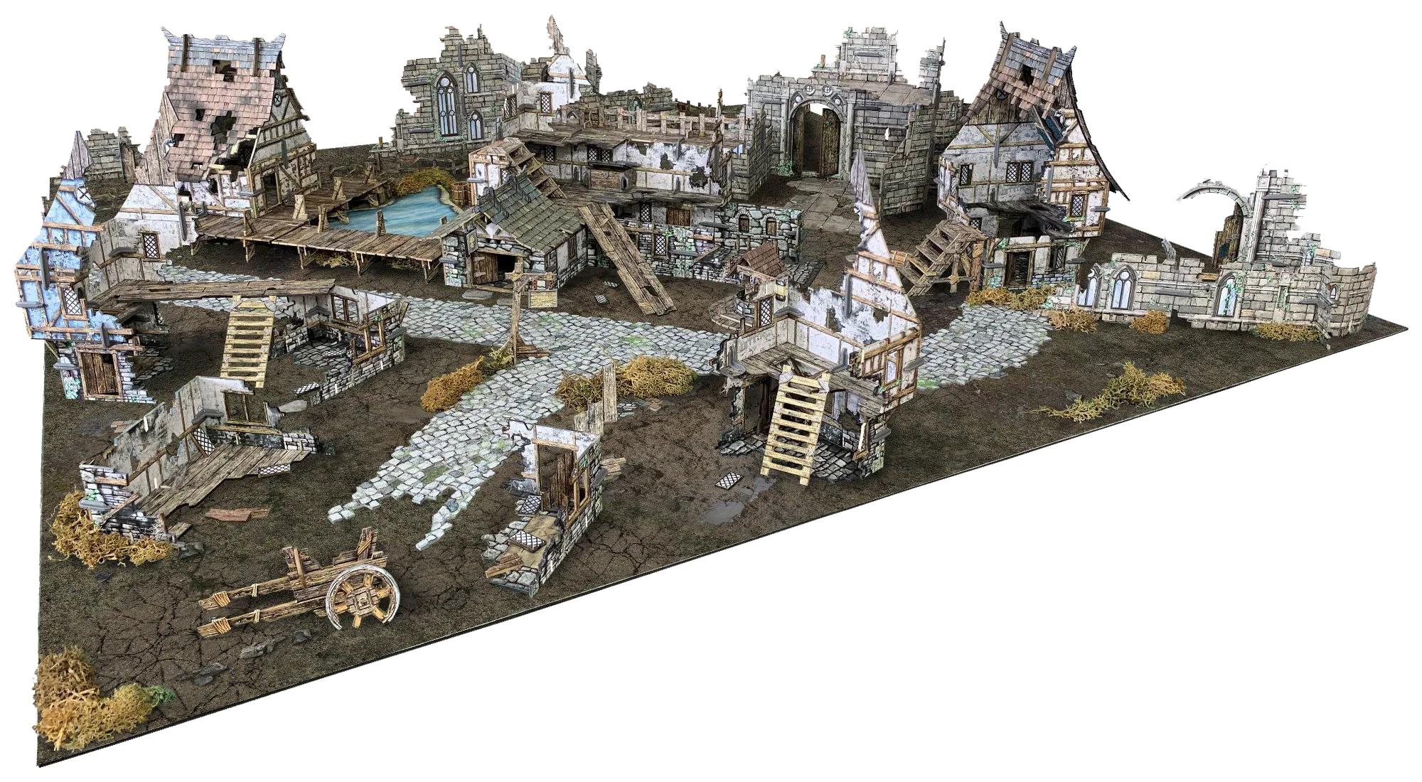 Battle Systems Fantasy Wargames Terrain - Village Ruins - Image 3
