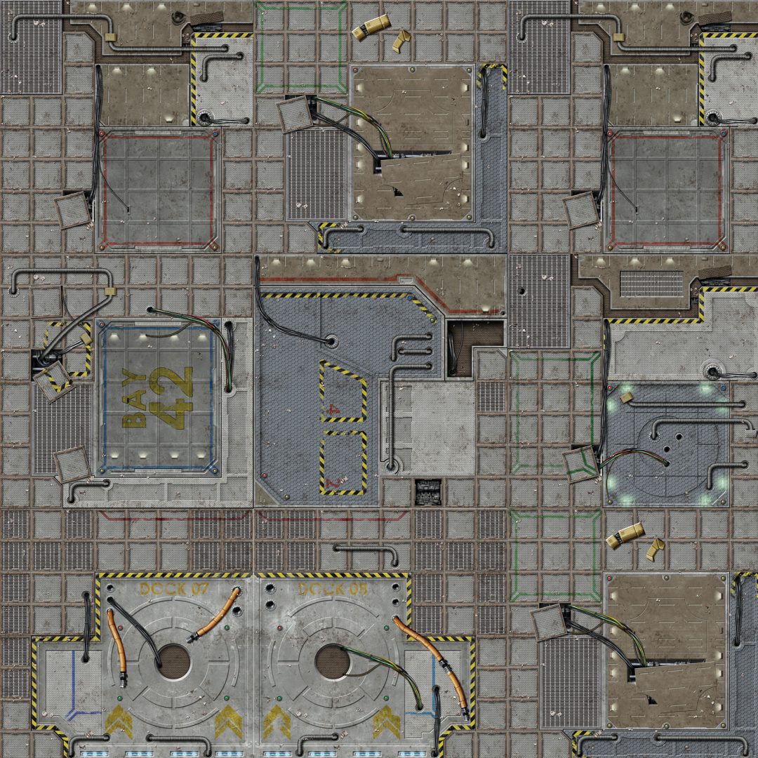 Battle Systems Sci-Fi Gaming Mat 2-Feet x 2-Feet - Frontier - Image 2