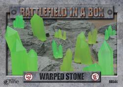 Battlefield in a Box: Warped Stone - Green - (x6) - 30mm