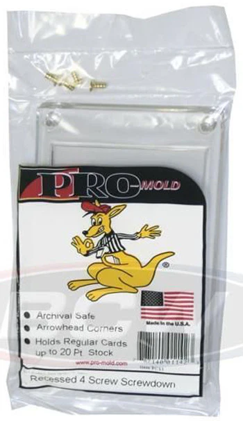 BCW - 4 Screw Recessed Screwdown Card Holder