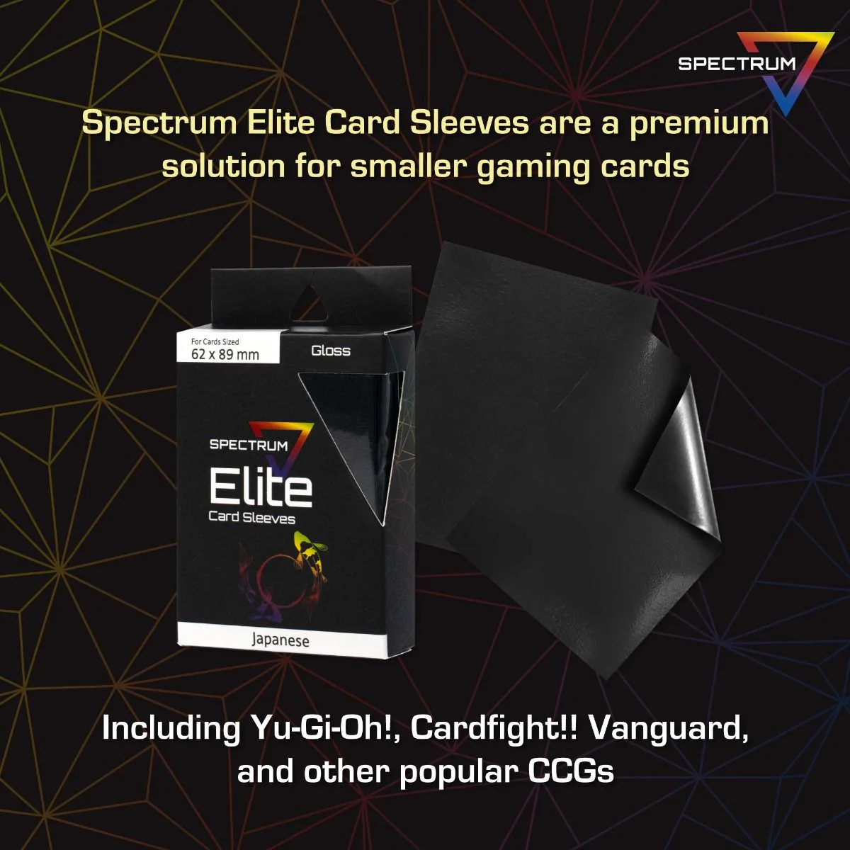 BCW - Elite2 Small Deck Guard Card Sleeves 60-Pieces 62 mm x 82 mm Size - Black - Image 18
