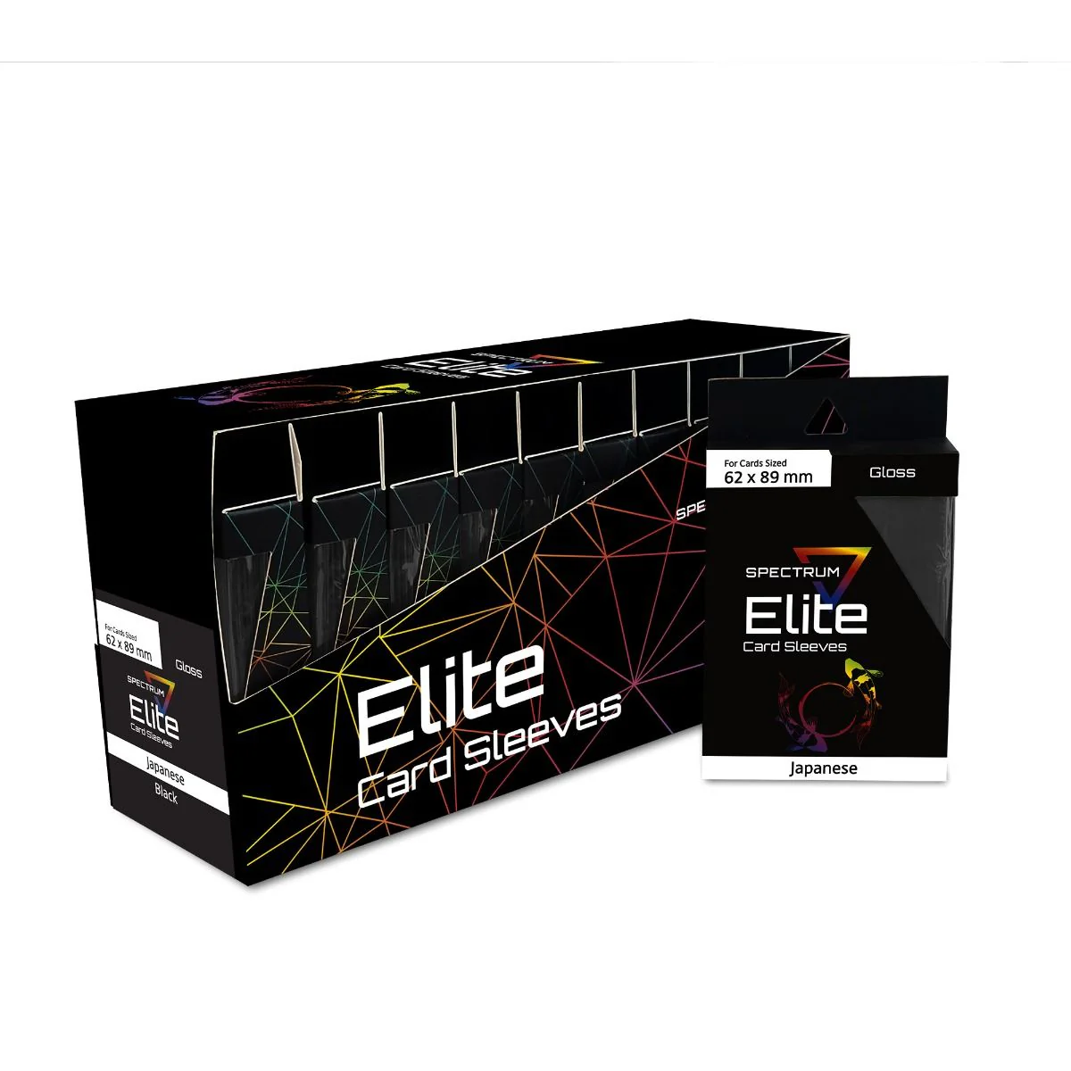 BCW - Elite2 Small Deck Guard Card Sleeves 60-Pieces 62 mm x 82 mm Size - Black - Image 4