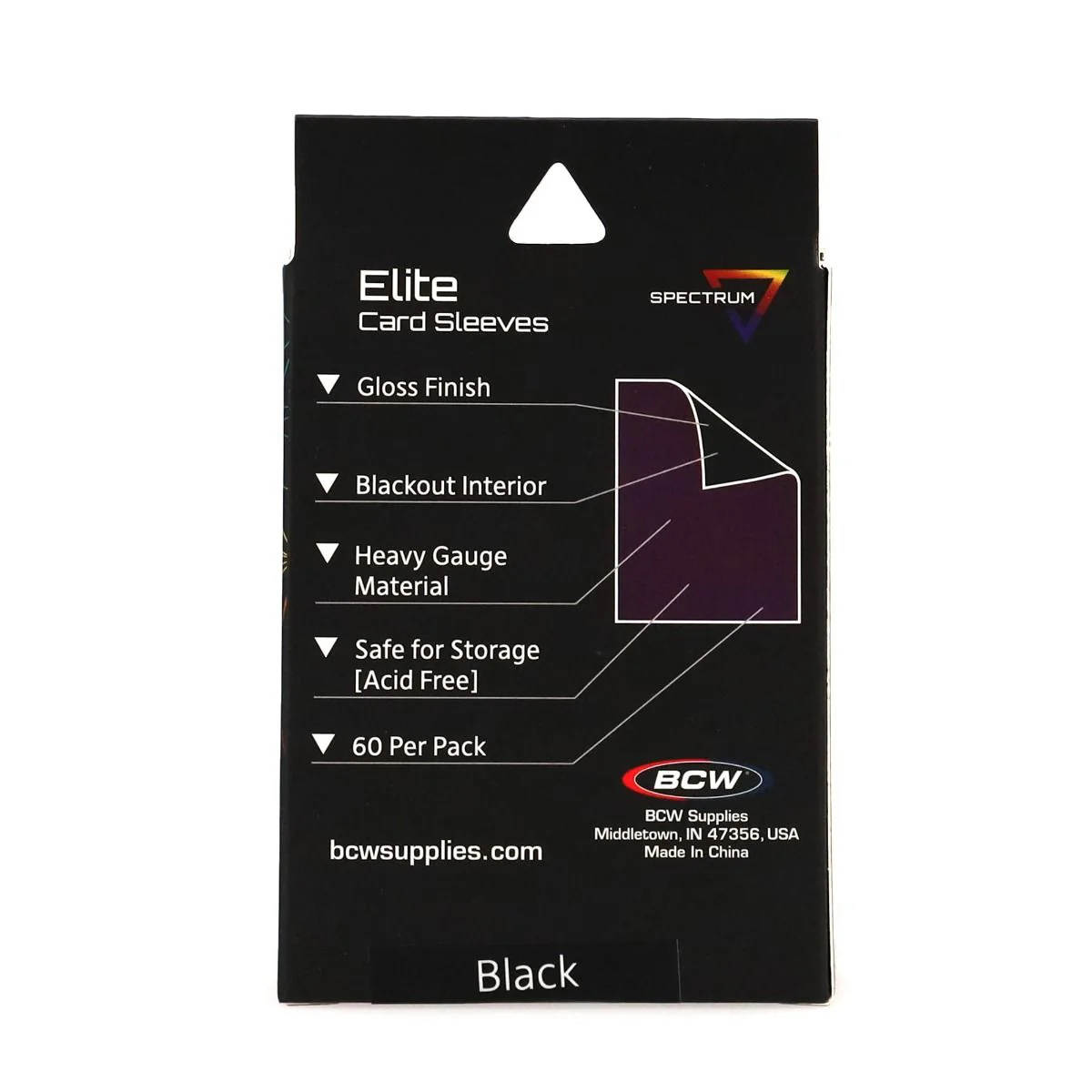 BCW - Elite2 Small Deck Guard Card Sleeves 60-Pieces 62 mm x 82 mm Size - Black - Image 9
