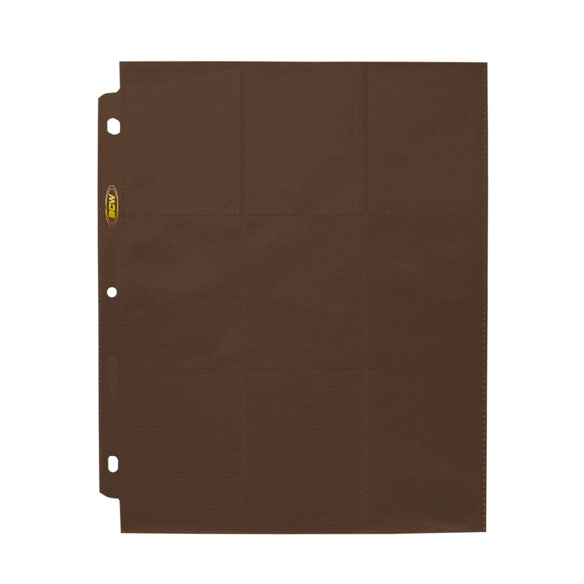 BCW - Pro Pages Side Loading 9 Pocket Pages 10-Pieces - Brown - Image 3