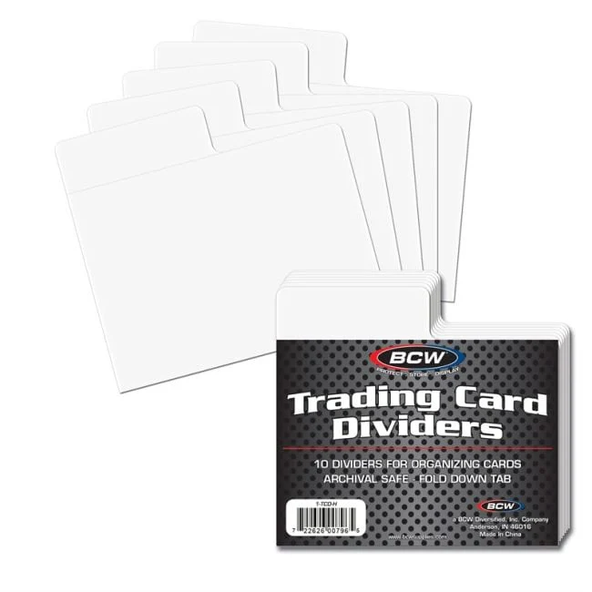 BCW Trading Card Dividers Horizontal (10 Dividers Per Pack)