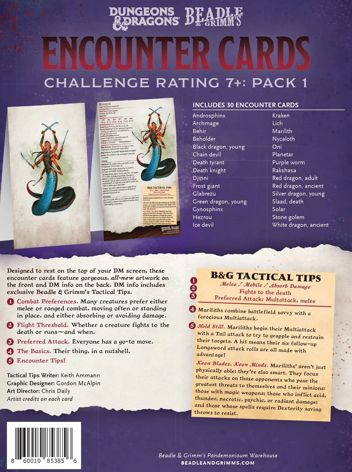 Beadle & Grimm's - Encounter Cards - Challenge Rating 7+: Pack 1