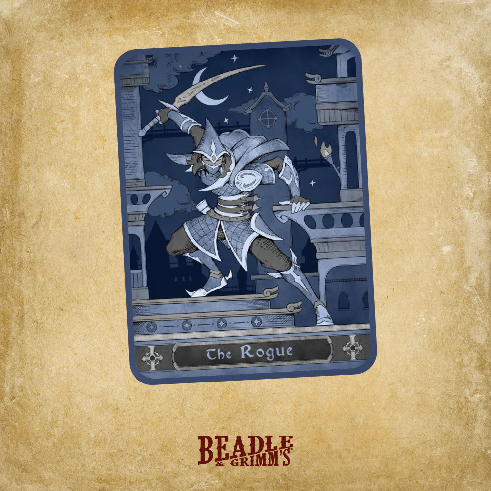 Beadle & Grimm's Epic Character Class Dice Set and Rolling Tray - The Rogue