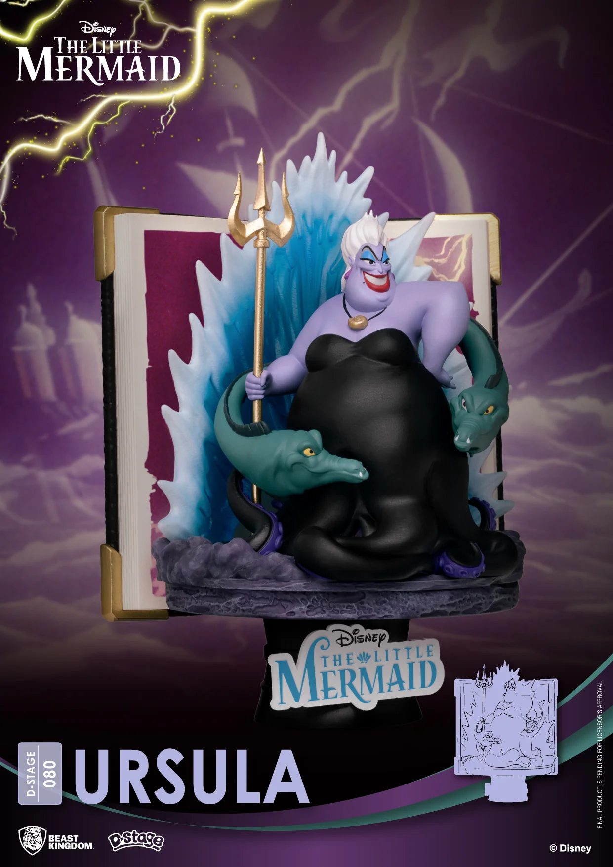 Beast Kingdom D-Stage Disney Story Book Series The Little Mermaid Ursula Figure - Image 2