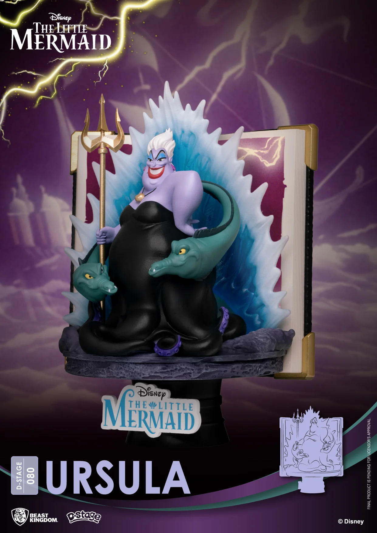 Beast Kingdom D-Stage Disney Story Book Series The Little Mermaid Ursula Figure - Image 3