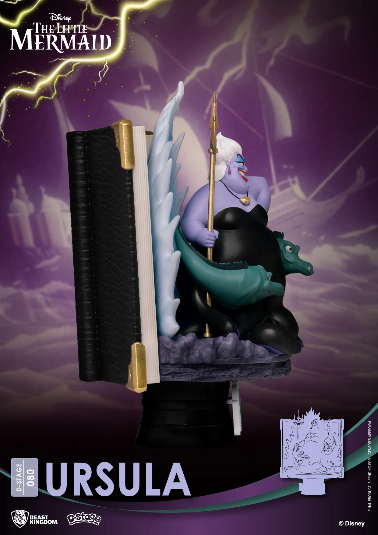 Beast Kingdom D-Stage Disney Story Book Series The Little Mermaid Ursula Figure - Image 4