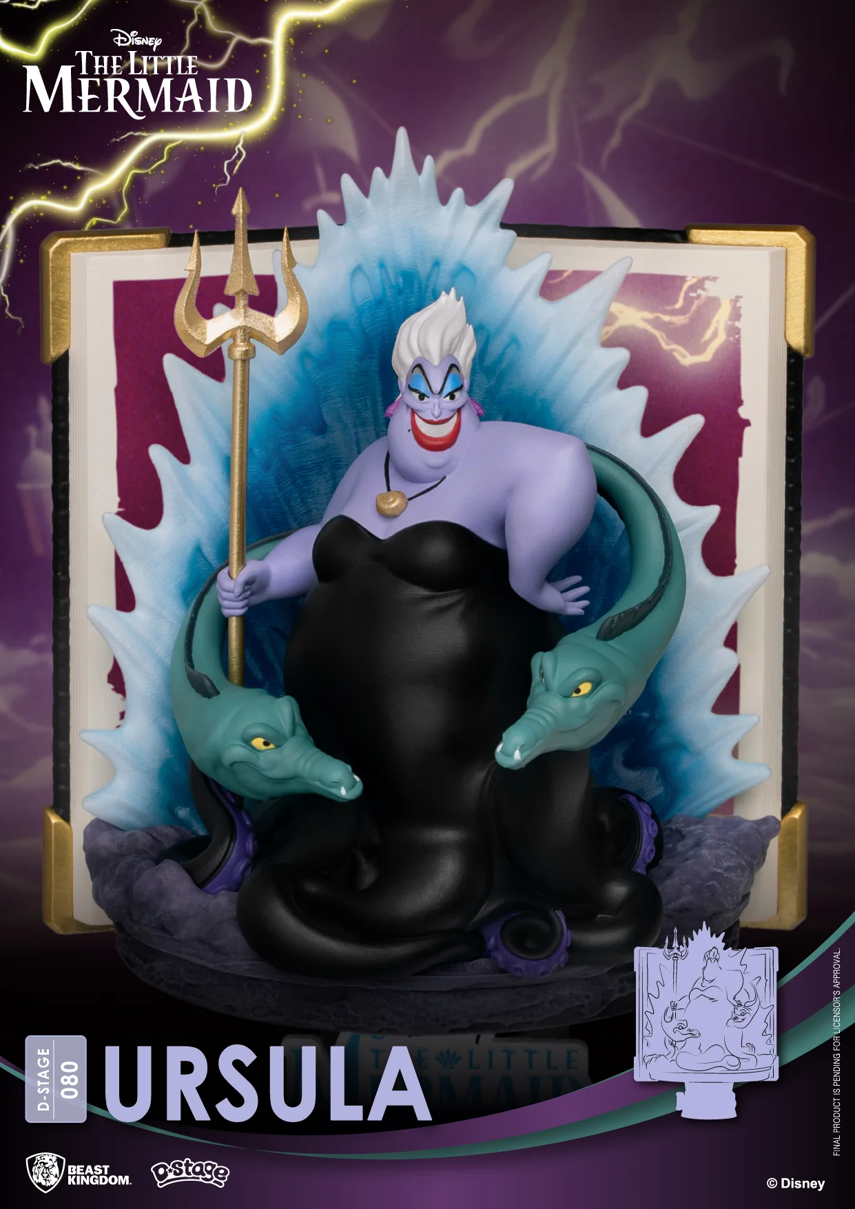 Beast Kingdom D-Stage Disney Story Book Series The Little Mermaid Ursula Figure - Image 6