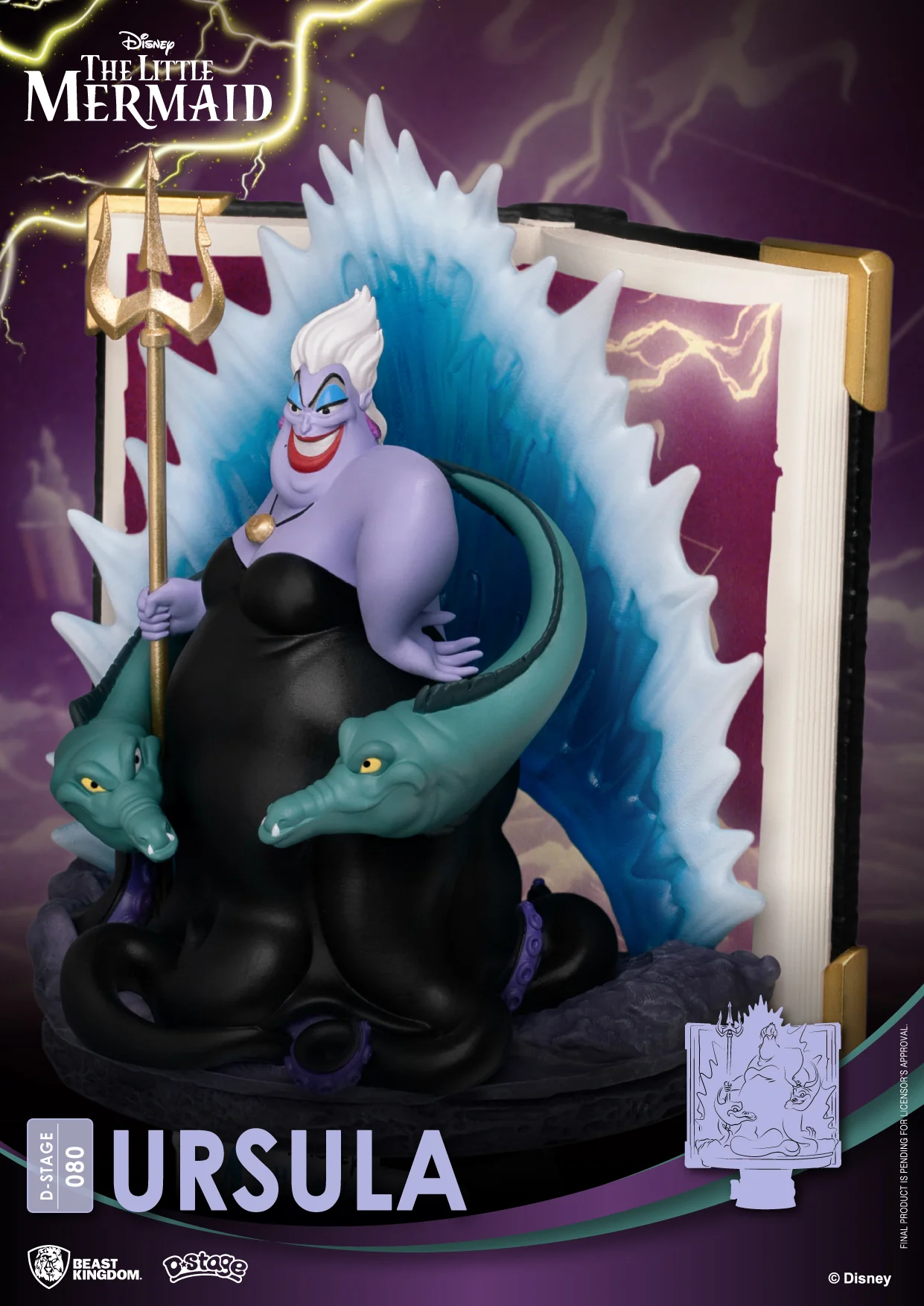 Beast Kingdom D-Stage Disney Story Book Series The Little Mermaid Ursula Figure - Image 7
