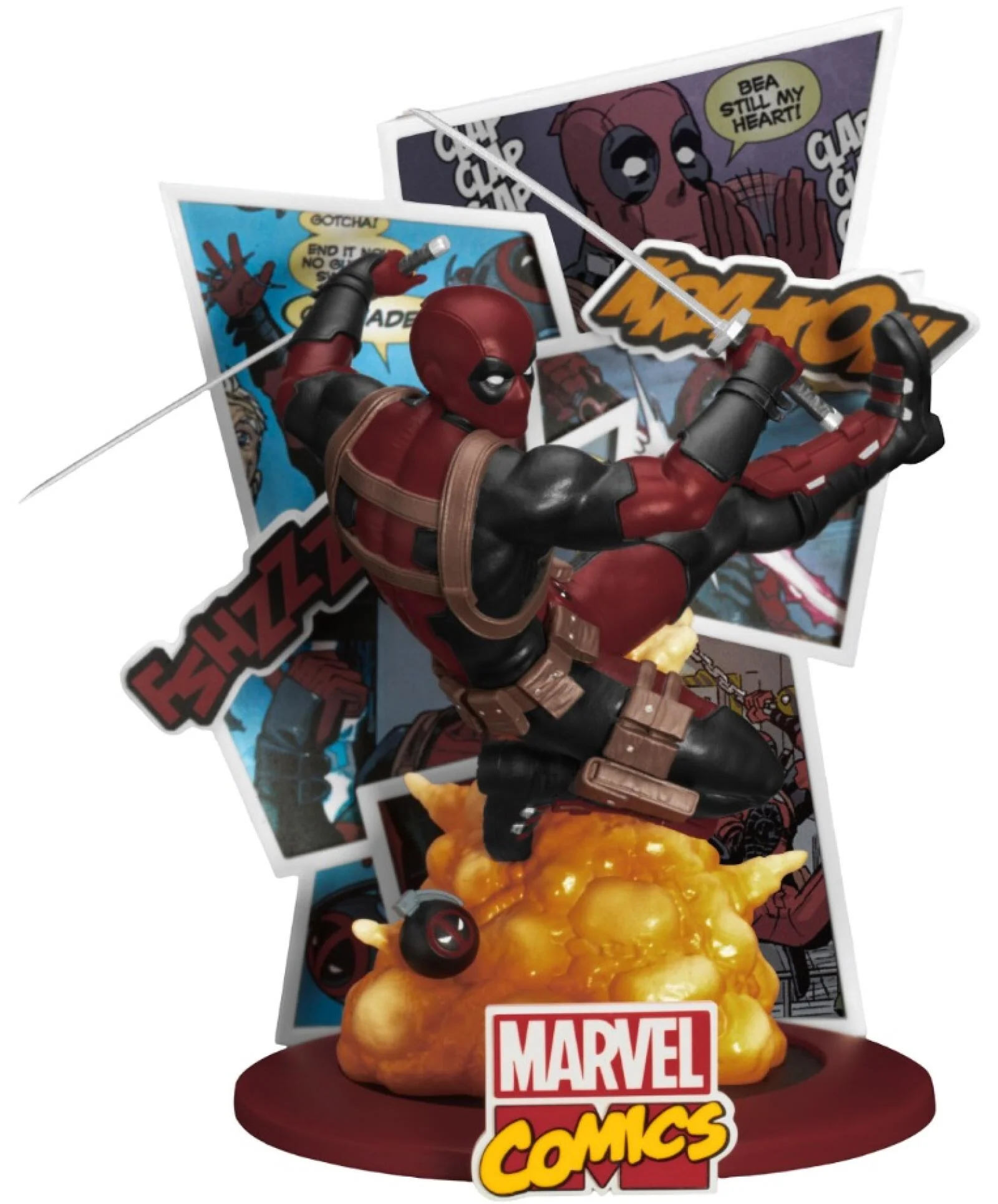 Beast Kingdom Diorama Stage: Marvel Comics Deadpool Figure
