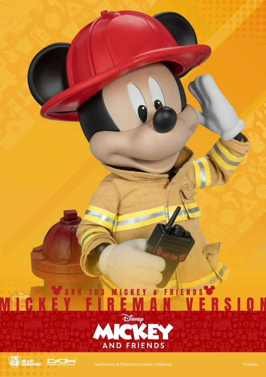Beast Kingdom Dynamic Action Heroes Mickey & Friends Fireman Version Mickey Mouse - Image 5