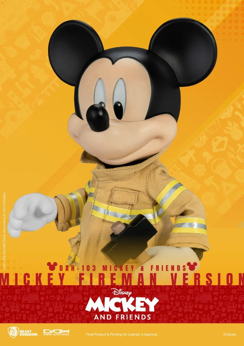 Beast Kingdom Dynamic Action Heroes Mickey & Friends Fireman Version Mickey Mouse - Image 6