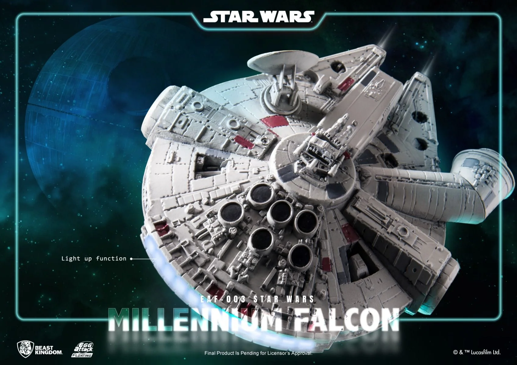 Beast Kingdom Egg Attack Floating Star Wars: Millennium Falcon - Image 4