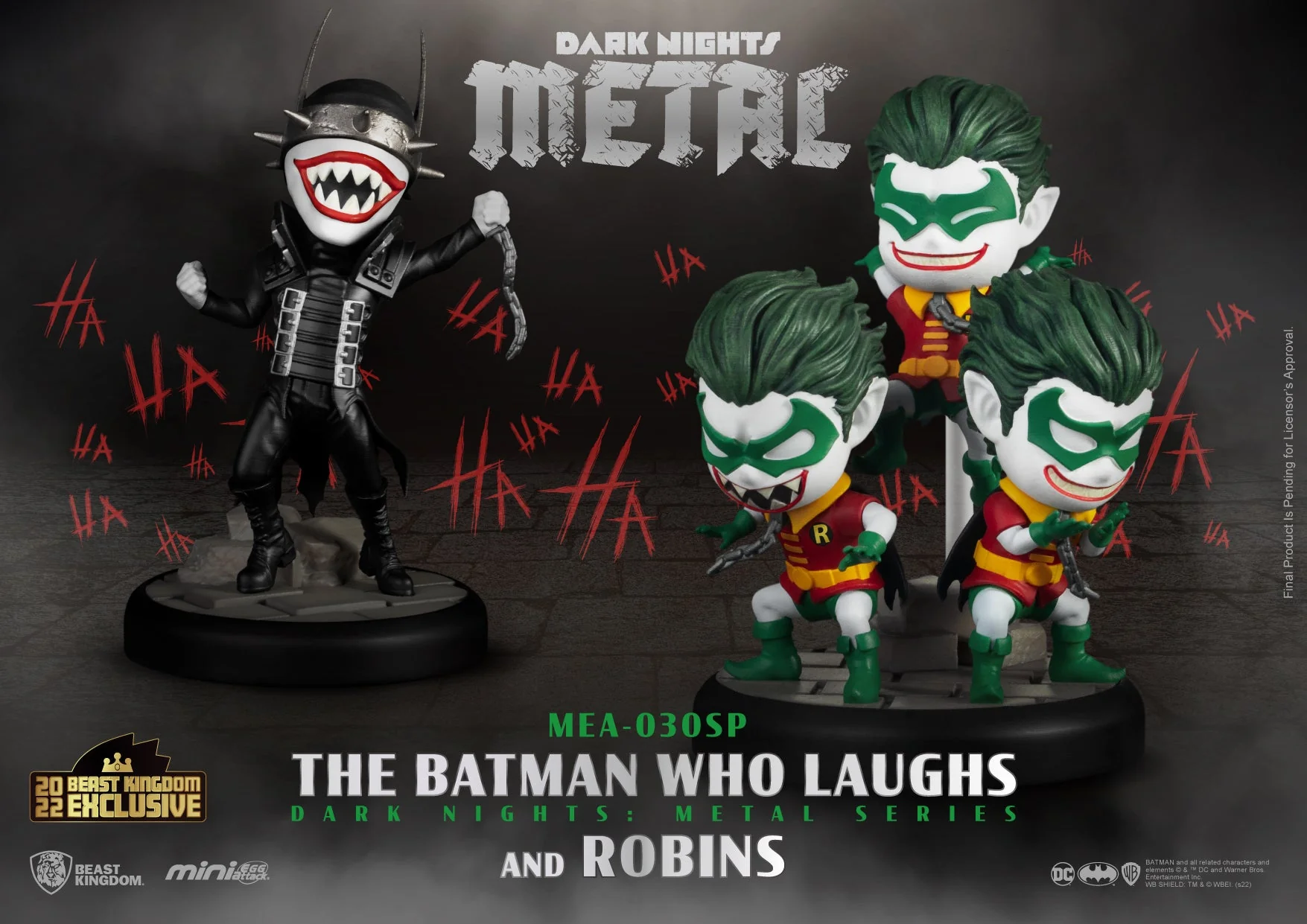 Beast Kingdom Mini Egg Attack Dark Nights: Metal Series The Batman Who Laughs & Robin Minions - Image 3