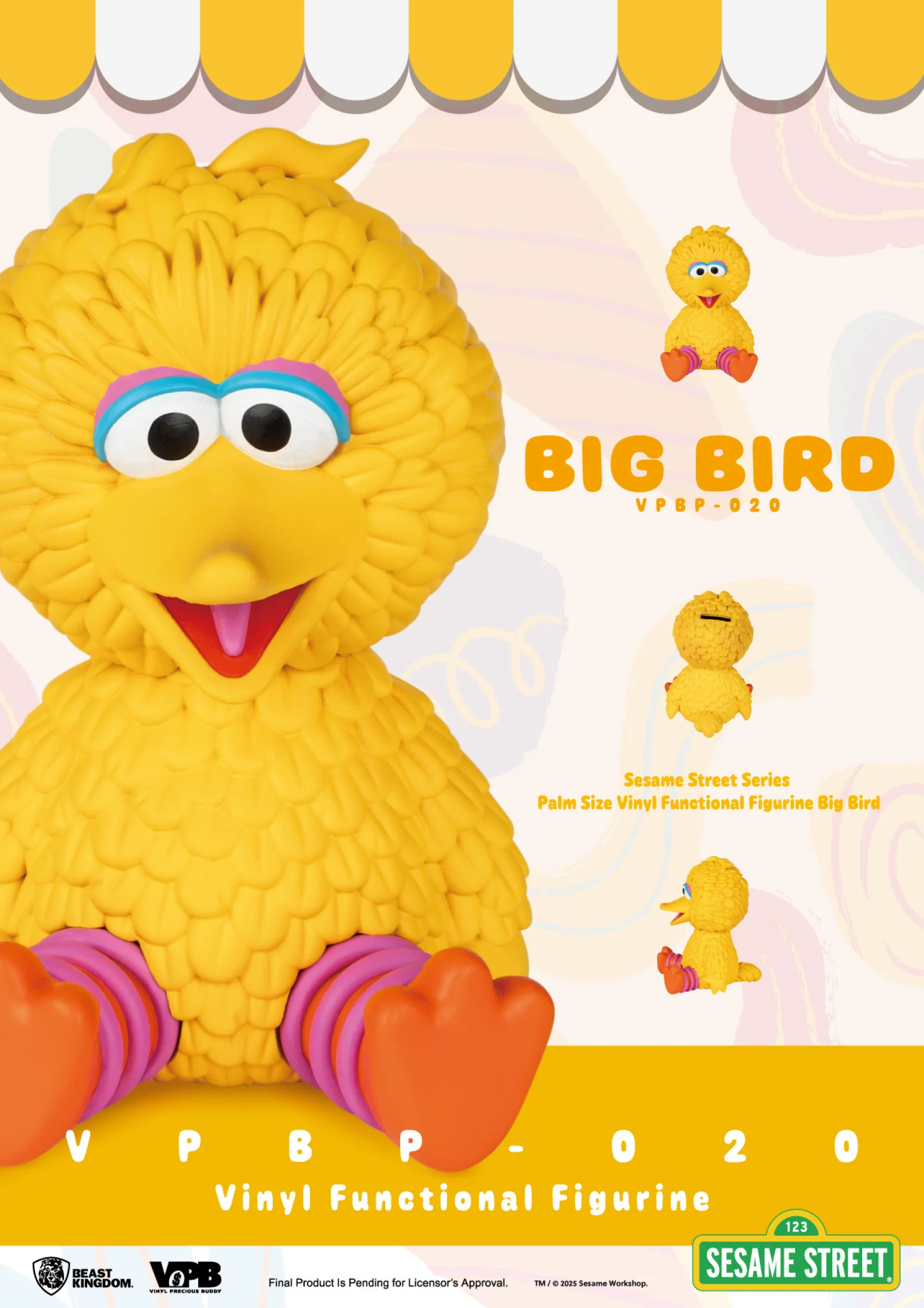 Beast Kingdom Piggy Bank Sesame Street Series Vinyl Functional Figurine - Big Bird