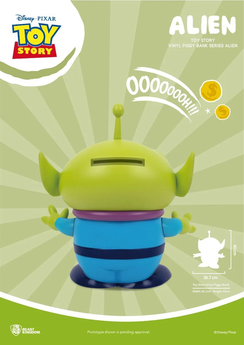 Beast Kingdom Toy Story Alien Large Vinyl Piggy Bank - Image 4