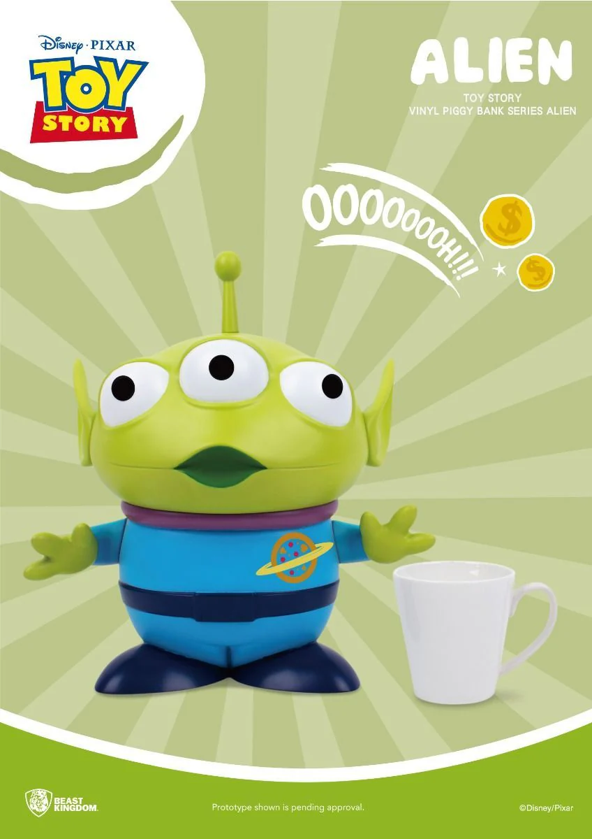 Beast Kingdom Toy Story Alien Large Vinyl Piggy Bank - Image 5